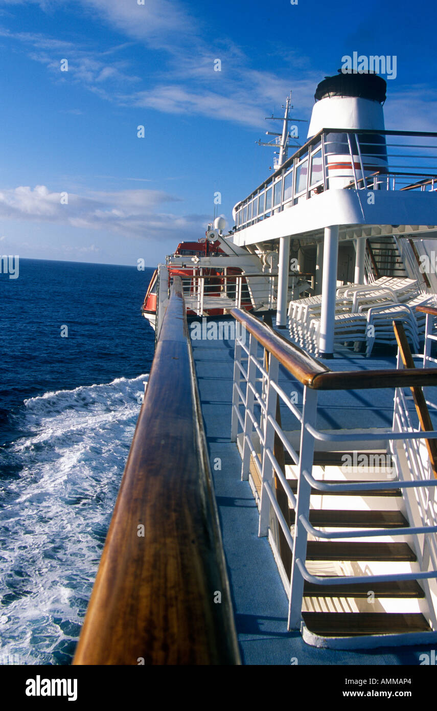 Backbord und Bogen Kreuzfahrt Schiff Marco Polo Antarktis Stockfoto