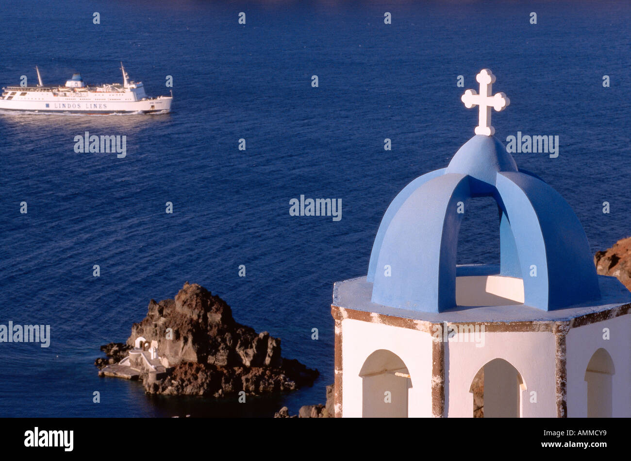 Thira, Santorin, Griechenland Stockfoto