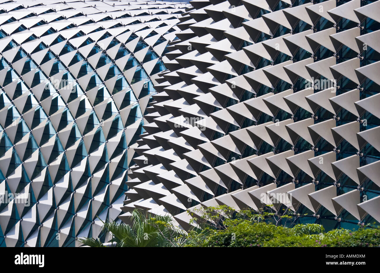 Esplanade Theater an der Marina Bay Singapore Stockfoto