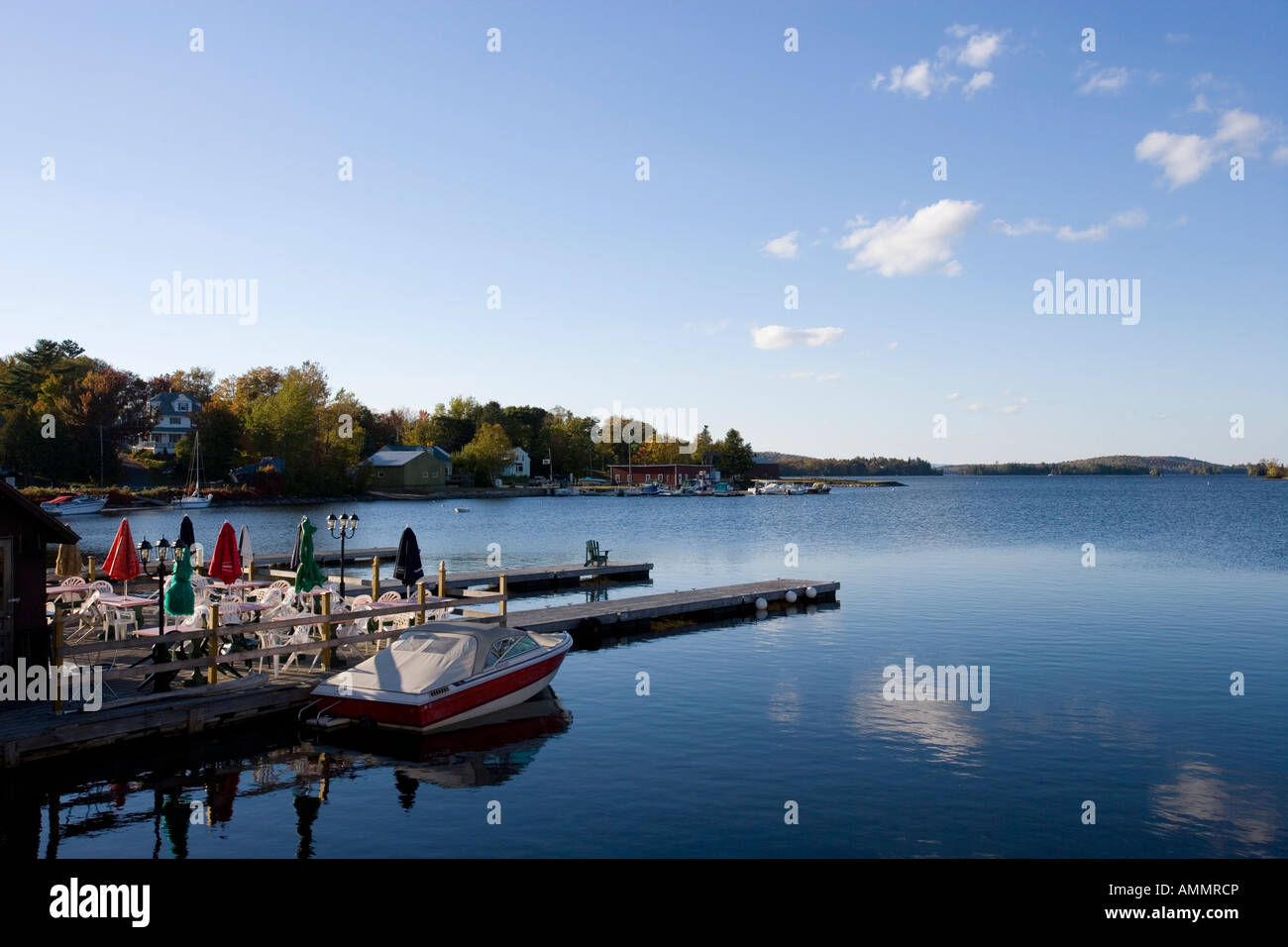 Moosehead Lake aus Greenville Maine USA Stockfoto