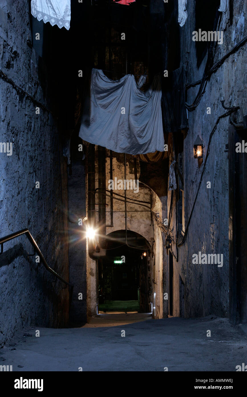 DAS INNERE DES MARY KING ES CLOSE, EDINBURGH. Stockfoto