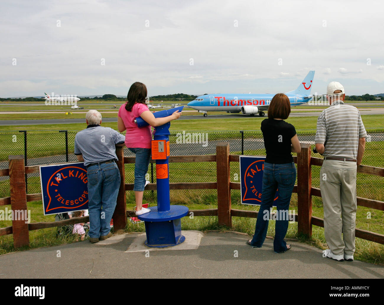 Manchester Flughafen Besichtigung Park England UK Stockfoto