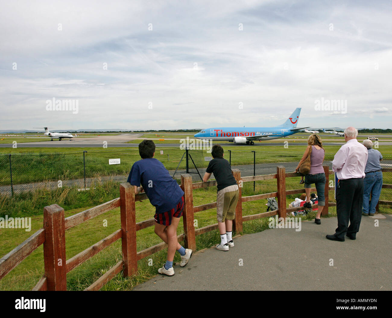 Tas Manchester Airport Viewing Park www.alamy.de