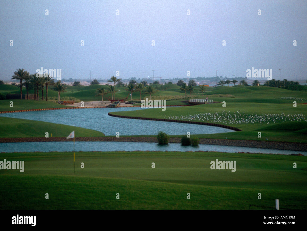 Dubai Creek Golf Club Dubai Vereinigte Arabische Emirate Stockfoto