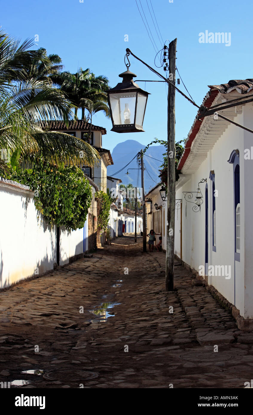 schönen portugiesischen typische Kolonialstadt von Parati in Rio De Janeiro Brasilien Stockfoto