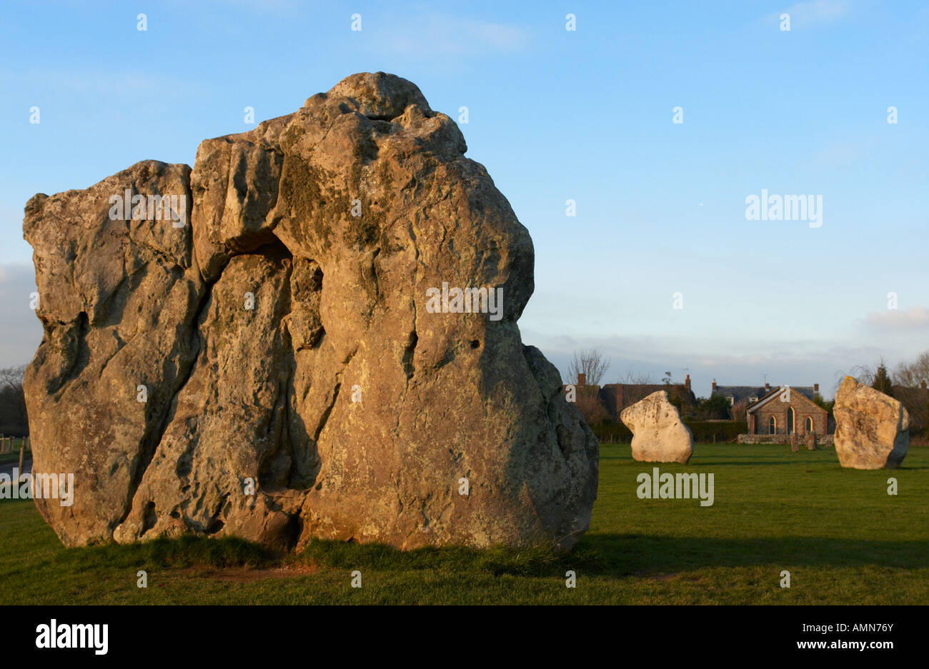 Teil von Avebury Stone Circle Wiltshire England Stockfoto