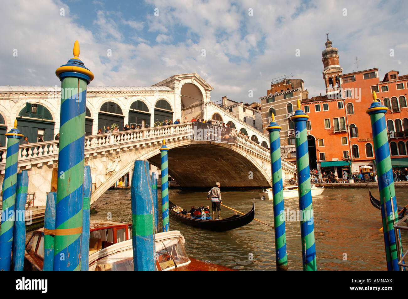 Rialtobrücke Venedig Italien Stockfoto