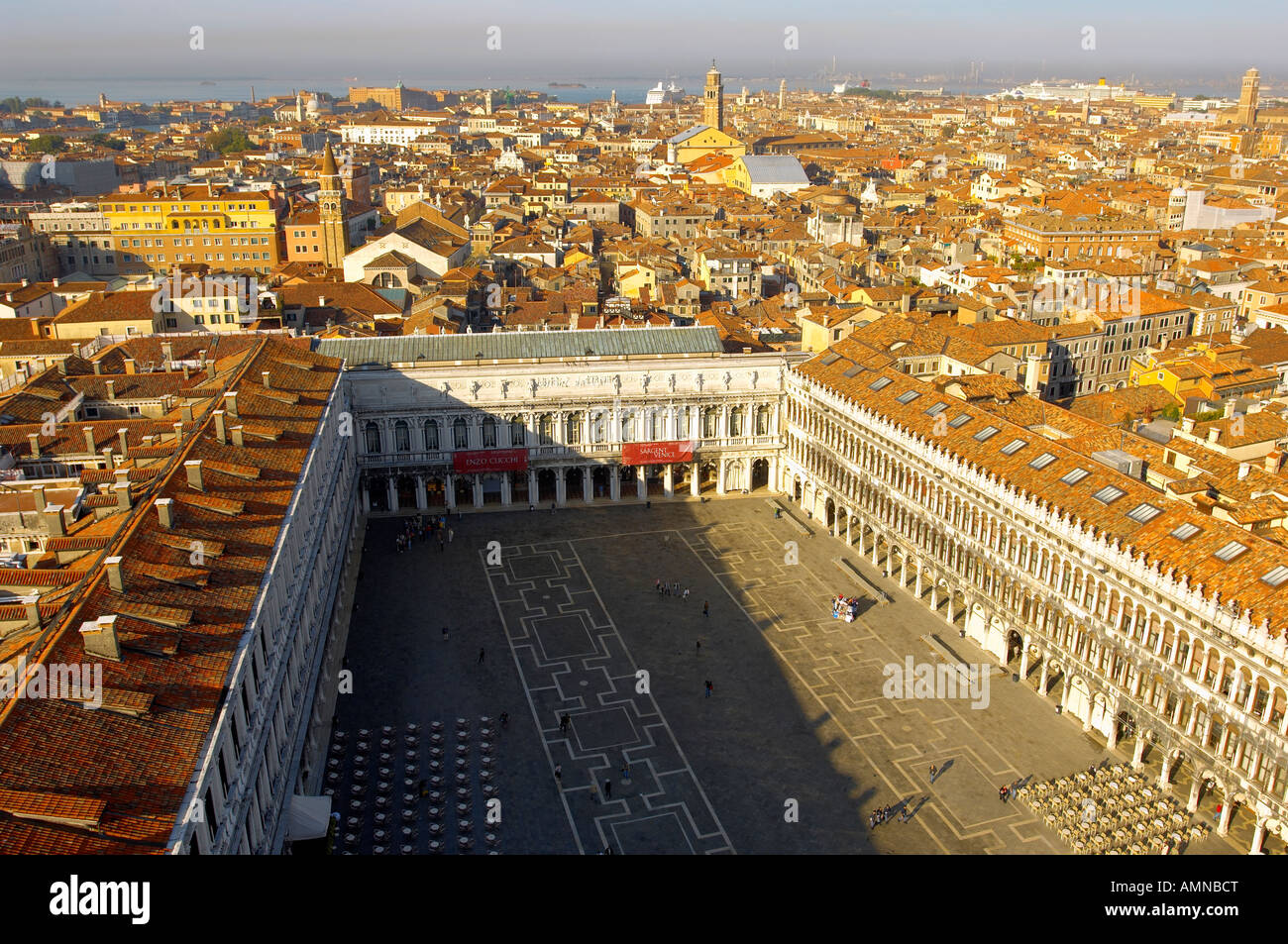 Arial Ansicht von Saint Mark s Quadrat Venedig Italien Stockfoto