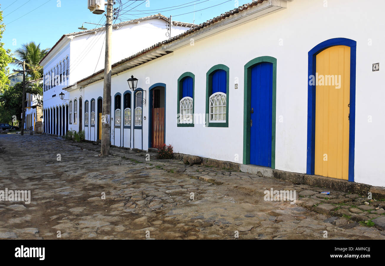 schönen portugiesischen typische Kolonialstadt von Parati in Rio De Janeiro Brasilien Stockfoto
