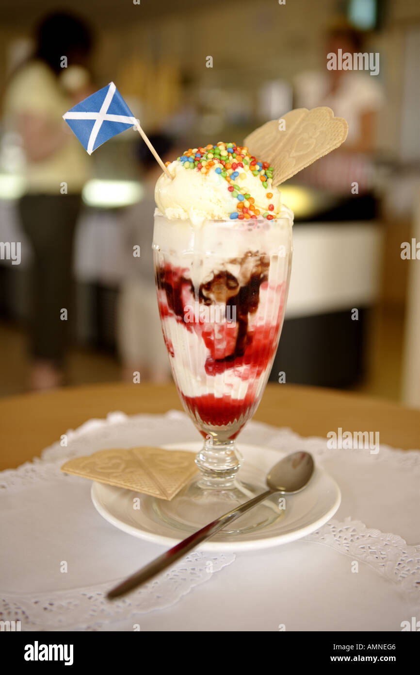 Eisbecher Stockfoto
