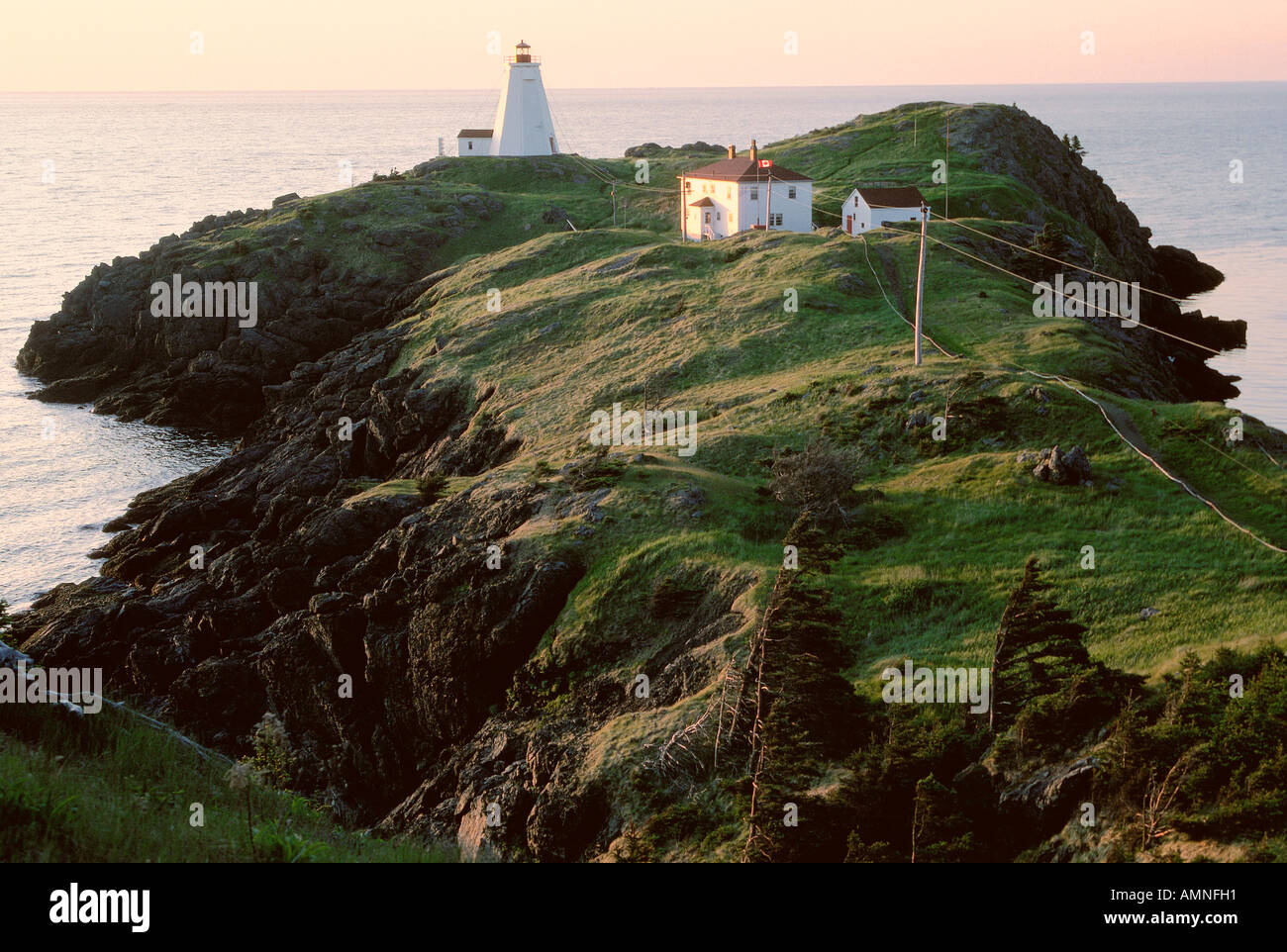 Schwalbenschwanz-Leuchtturm, Grand Manan Island, New Brunswick, Kanada Stockfoto