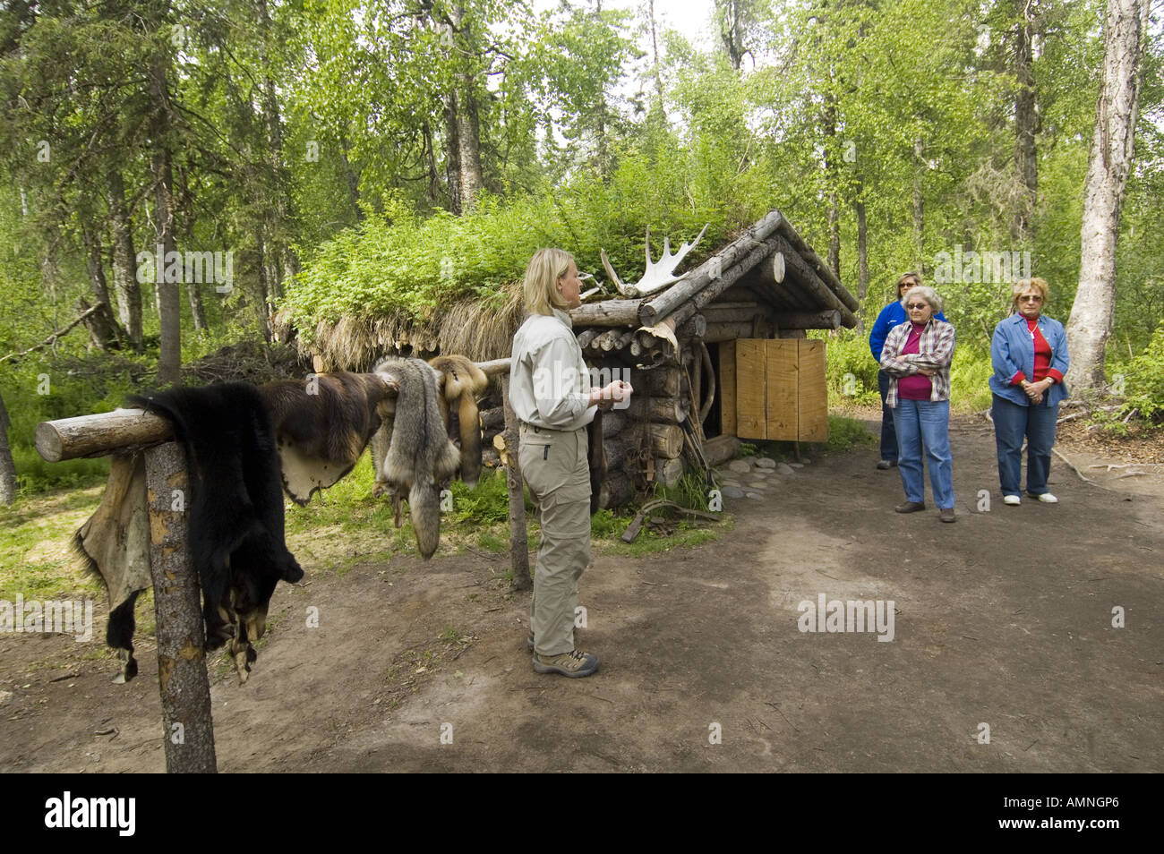 ALASKA DENALI ST. PARK TALKEETKNA FLUSS MAYAHS JET BOAT TOURS Stockfoto
