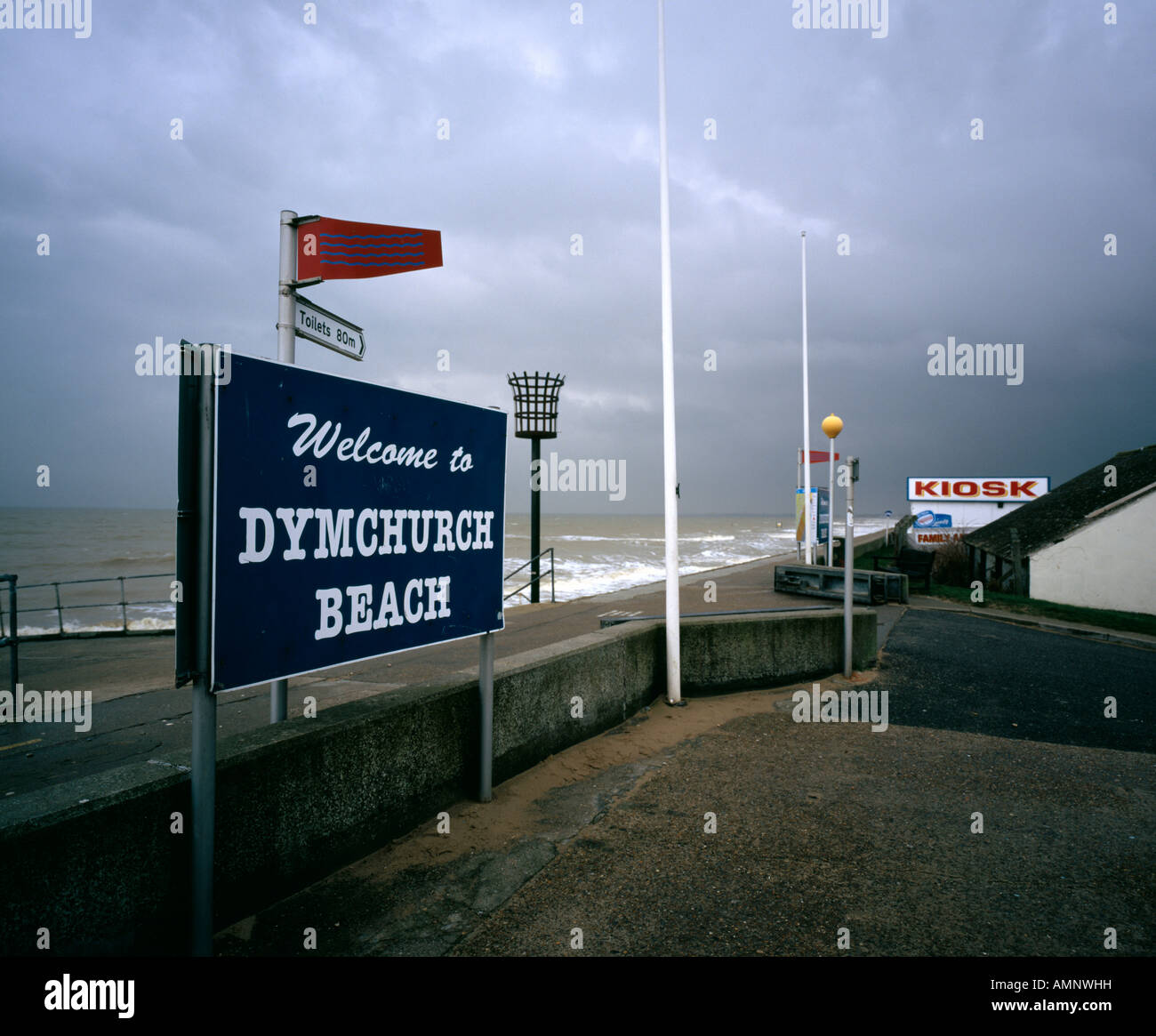 Dymchurch Strand Kent England UK Stockfoto