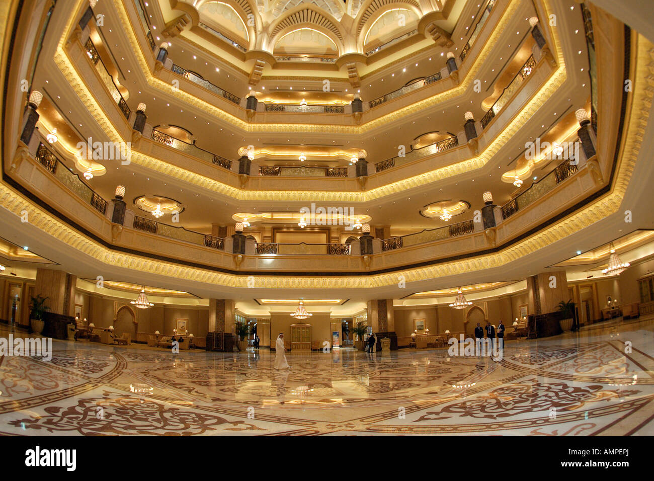 Lobby Bereich Des Emirates Palace Abu Dhabi Vereinigte