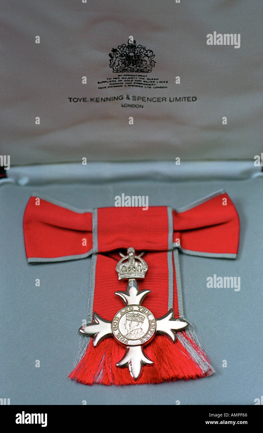 Mitglied der British Empire-Medaille Stockfoto