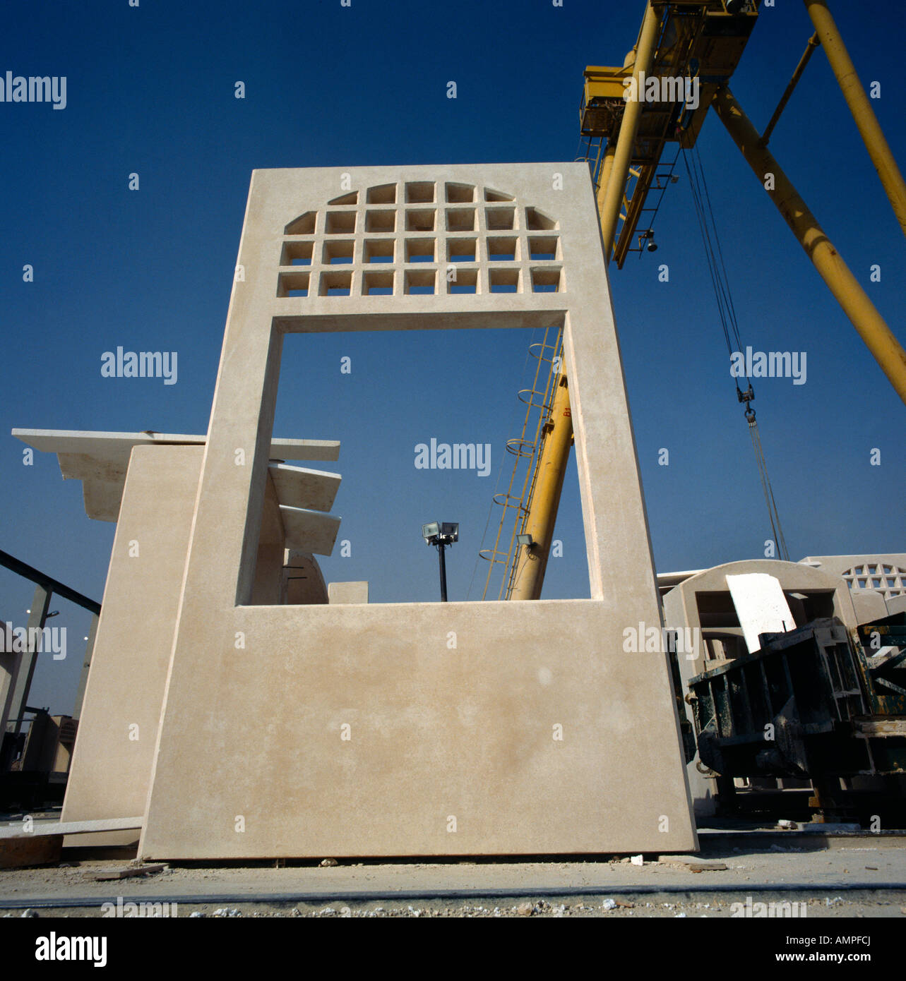Saudi Arabien Bau vorgefertigte Paneele Stockfoto