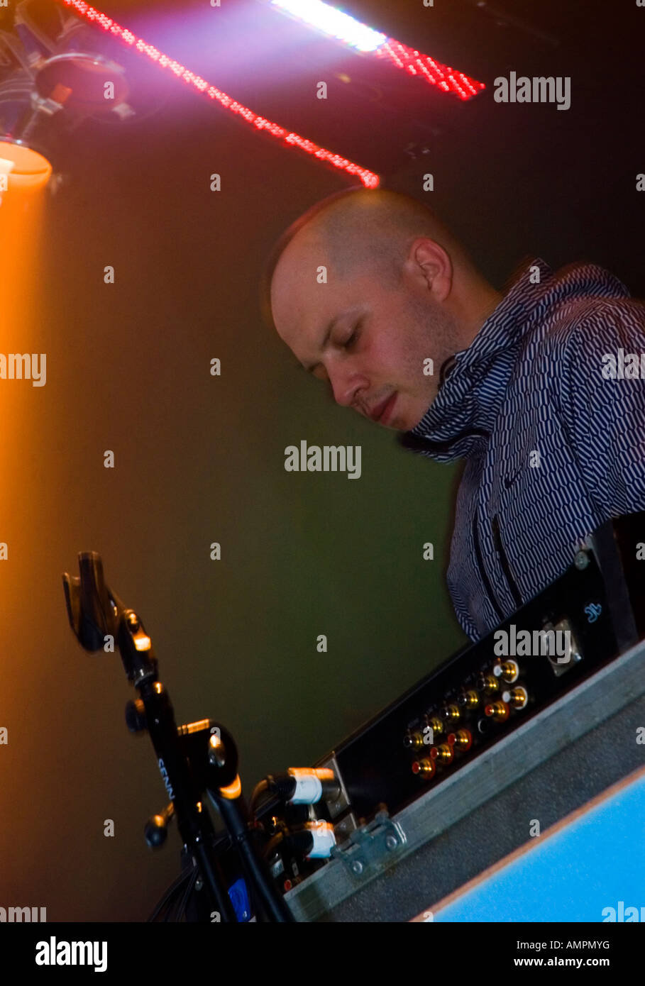 Stuart Braithwaite von Mogwai Supersonic Festival Birmingham Pudding werkseitig 2006 Stockfoto