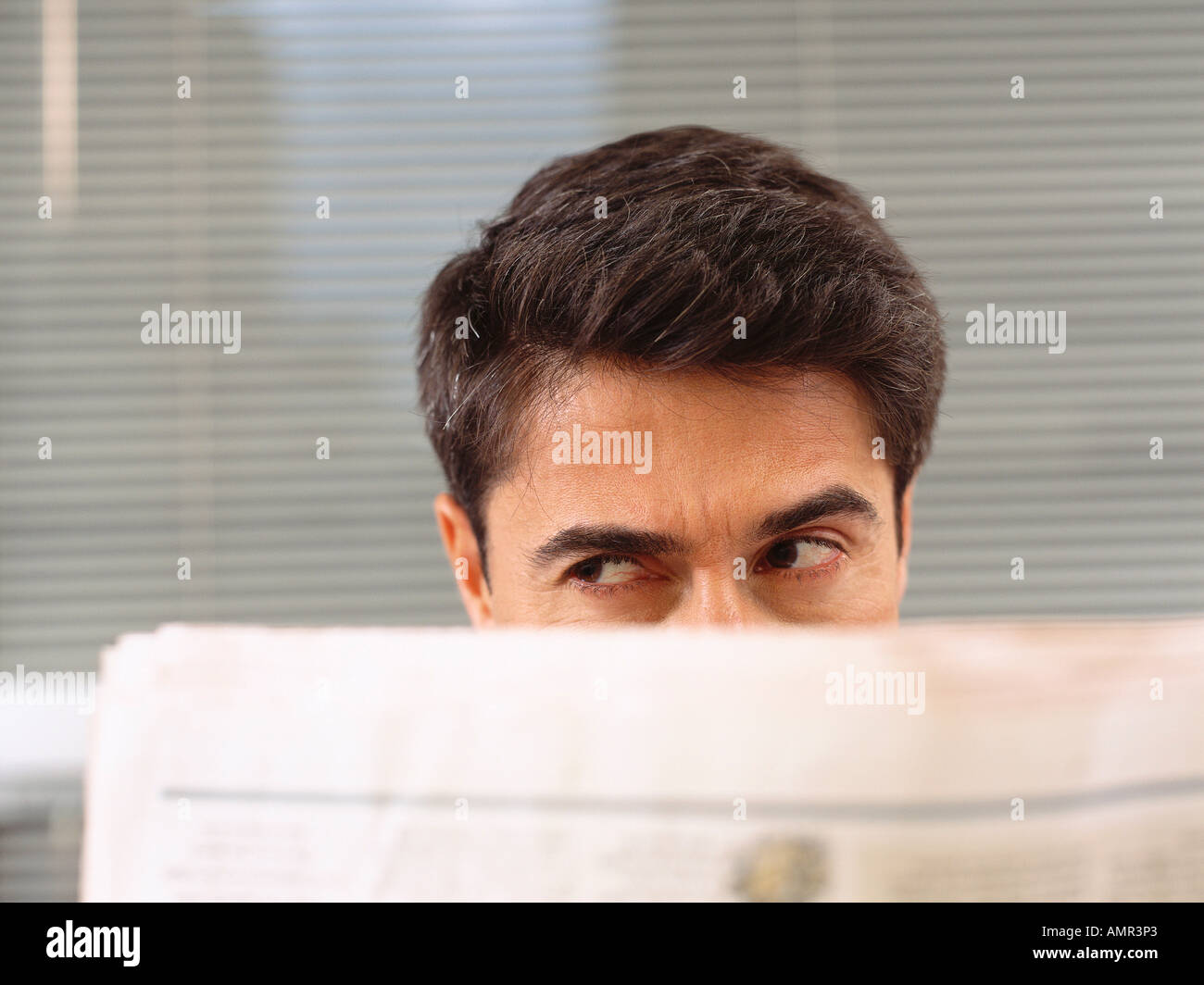 Porträt des Mannes Spionage Stockfoto