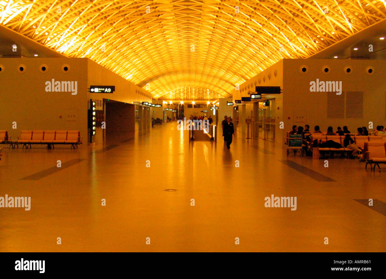 Moderne Shuangliu Flughafen terminal Chengdu China Stockfoto