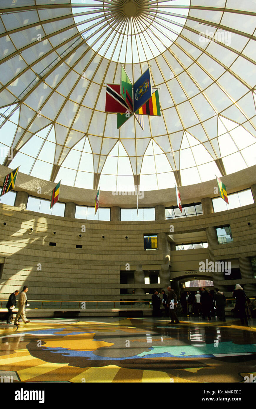 Atrium-Lobby von Charles W. Wright Museum of African American History, Detroit, Michigan, USA Stockfoto