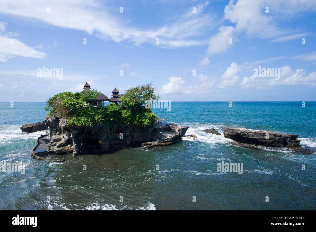 Tanah Lot Hindu Tempel Bali Indonesien Stockfoto