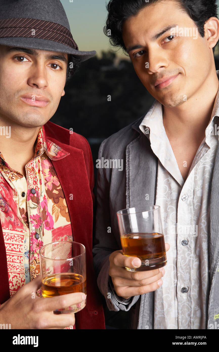 Porträt der Männer im freien Stockfoto