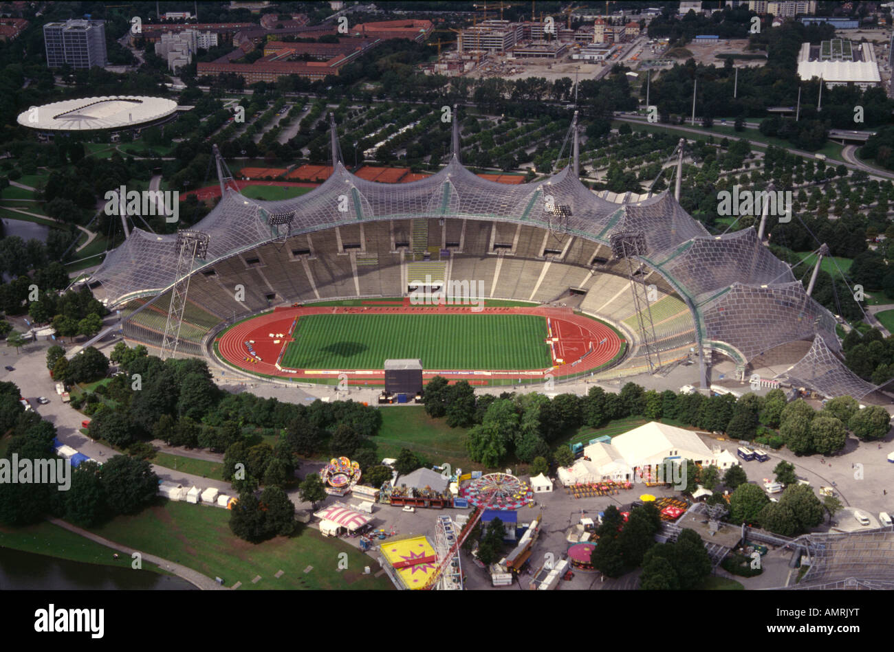 Stadion an der Olympiapark München Stockfoto