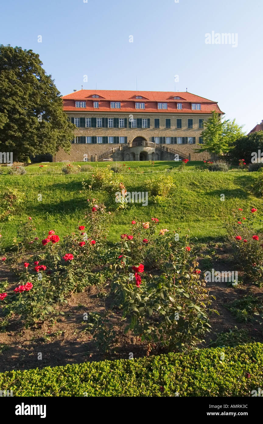 Castell Kreis Kitzingen Unterfranken Bayern Deutschland Schloss der Fürsten von Castell-Castell Nordseite Castell Ortsteil Stockfoto