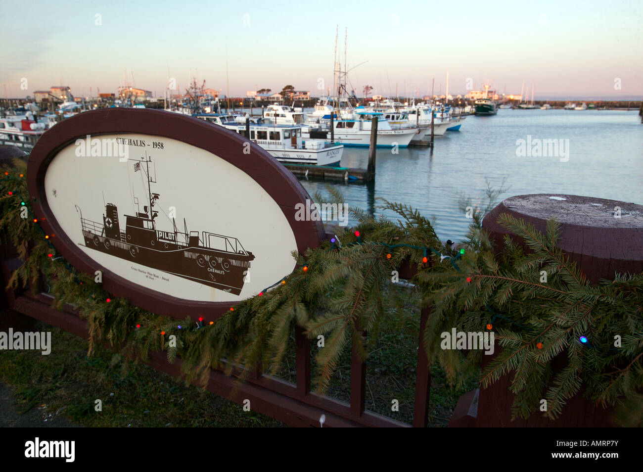 Westport Marina und den Hafen, Westport, Washington, USA, Nordamerika. Stockfoto