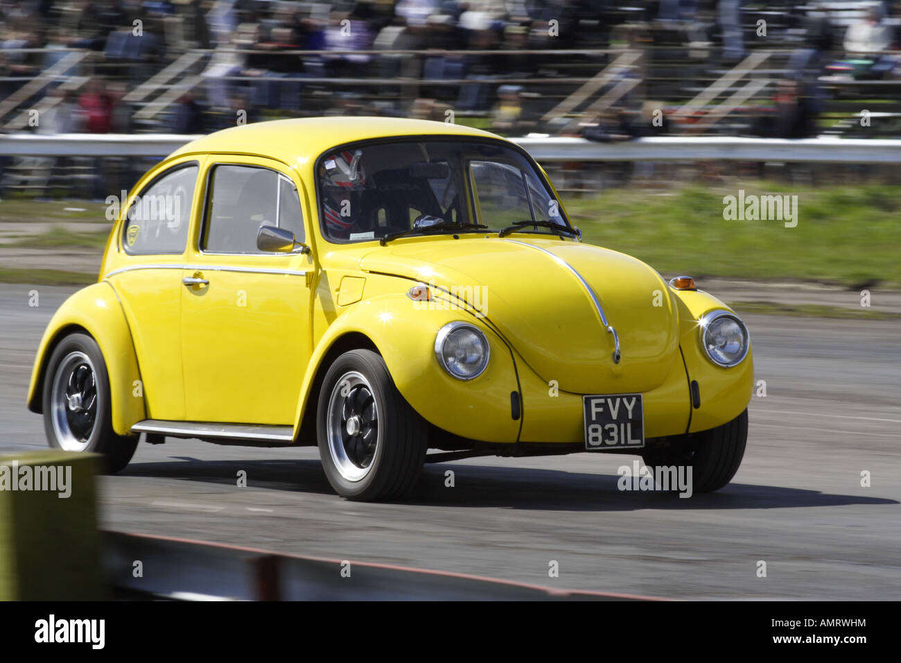 Käfer-Drag-Racing in York, Großbritannien Stockfoto