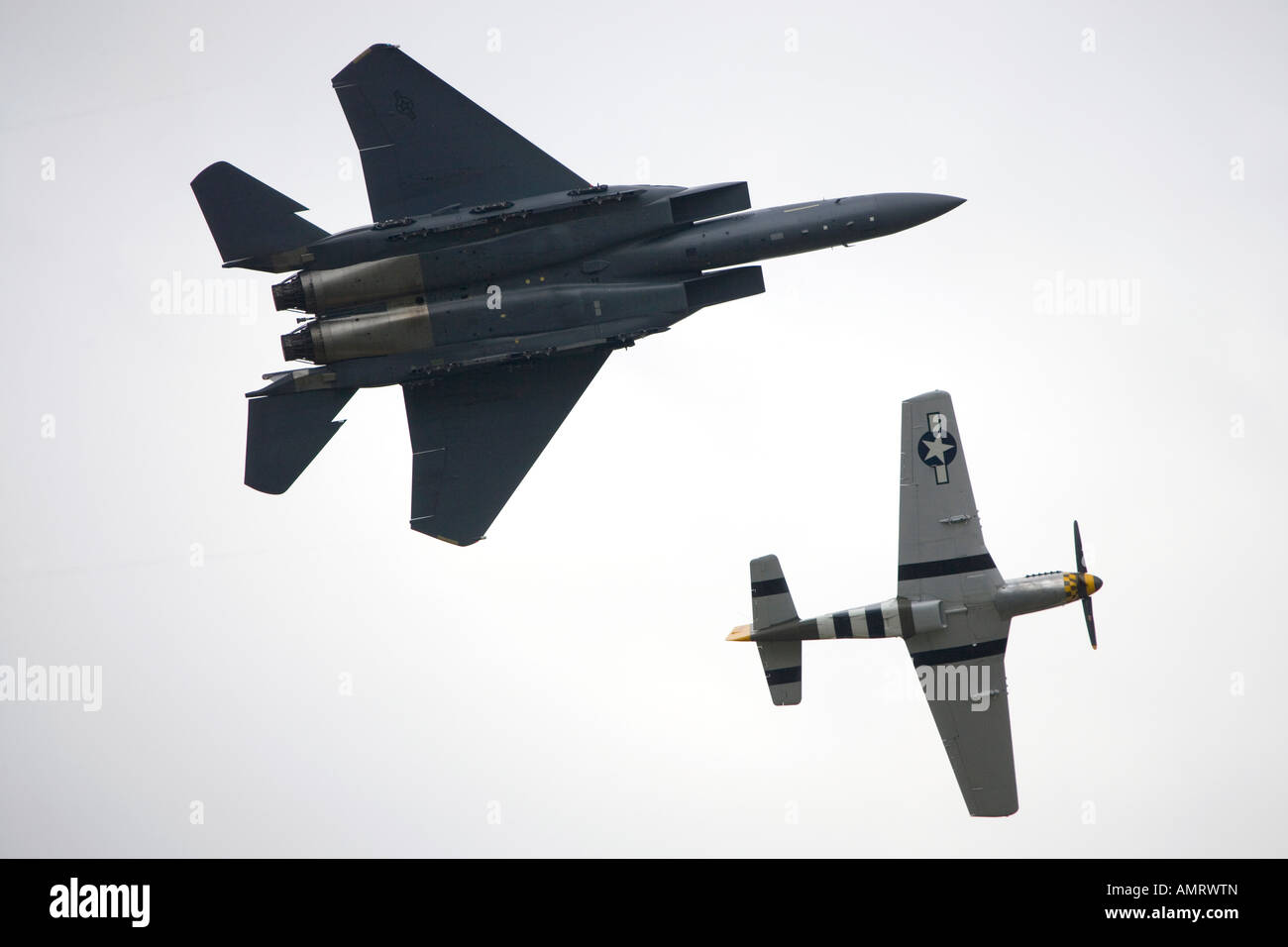 USA Vereinigte Staaten USAF Airforce F15 Eagle Flugzeug Stockfoto