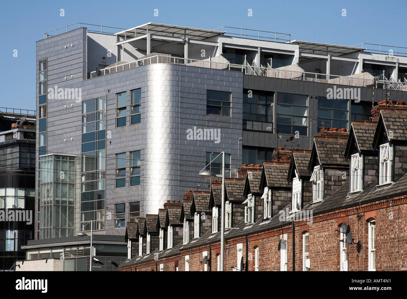 Renoviert und regeneriert viktorianischen Reihenhaus wohnen auf George Leigh Street in Ancoats Manchester UK (Cont..) Stockfoto