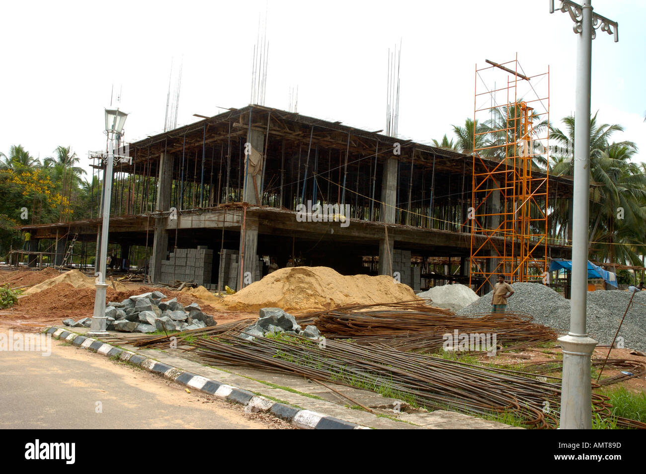 Büros im Bau auf Technopark Trivandrum Thiruvananthapuram Kerala Indien Reisen Stockfoto