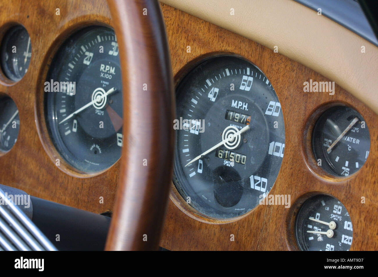 Armaturenbrett Des Klassischen 50er Jahre Britische Sportwagen Jowett Jupiter Stockfotografie Alamy