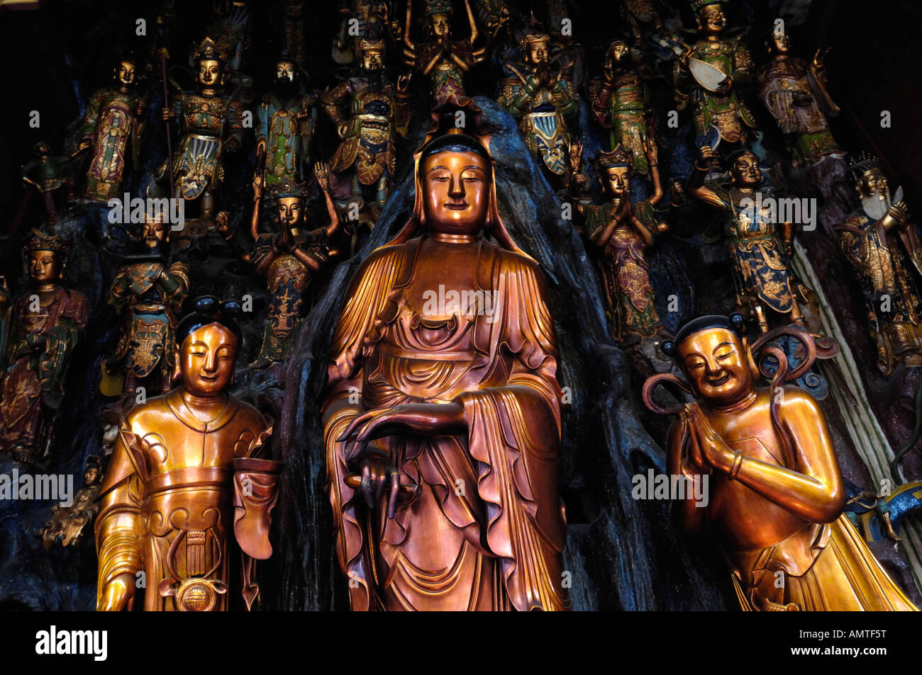 Wuhan Guiyuan buddhistischen Tempel Hubei China 22. Oktober 2007 Stockfoto