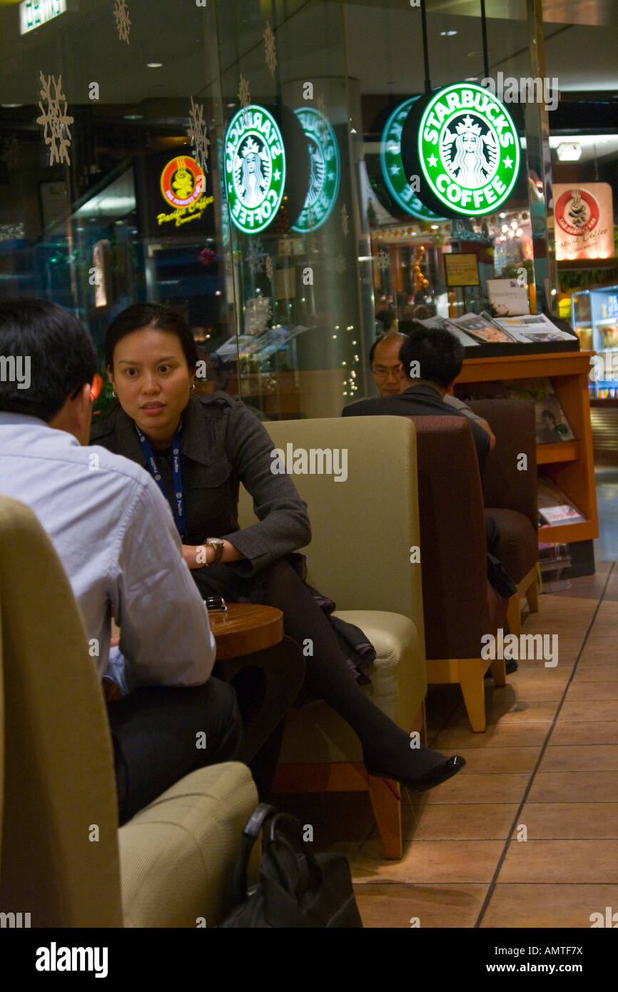 Starbucks Coffee Cafe Hong Kong Asia Stockfoto
