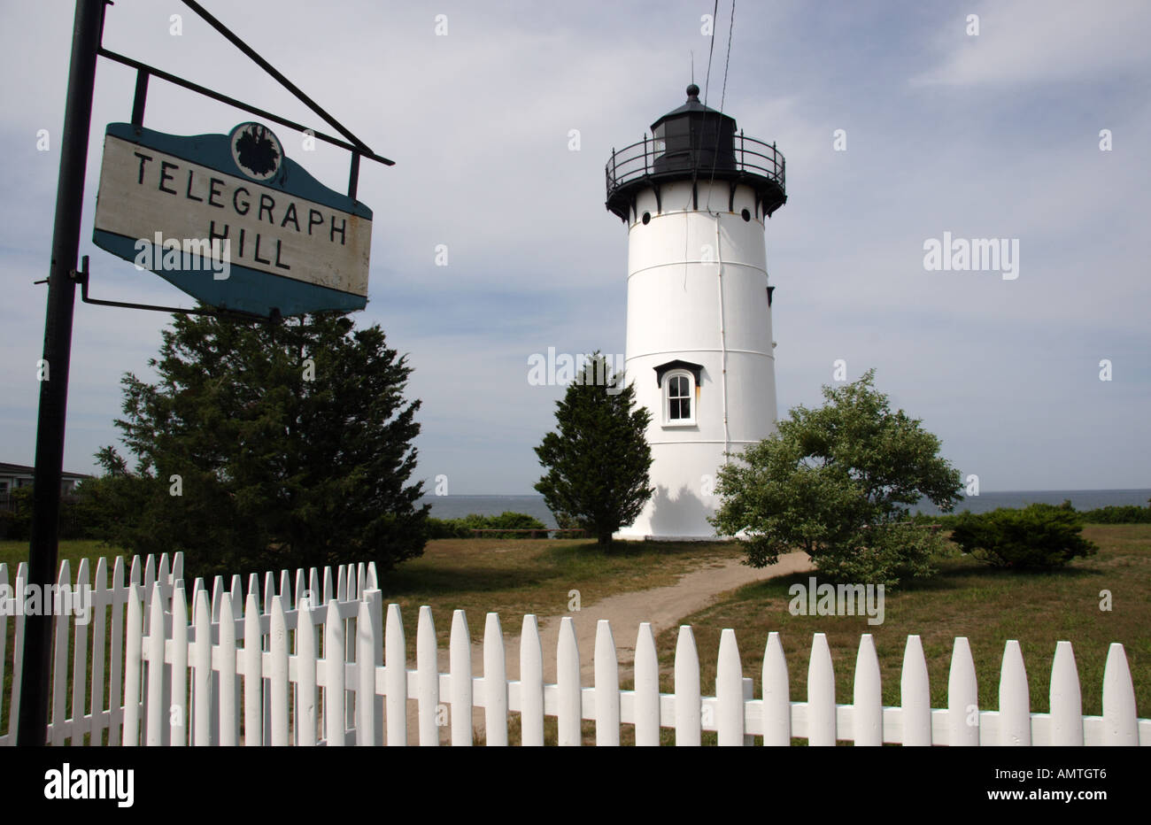 Osten Chop Leuchtturm Martha es Vineyard Stockfoto