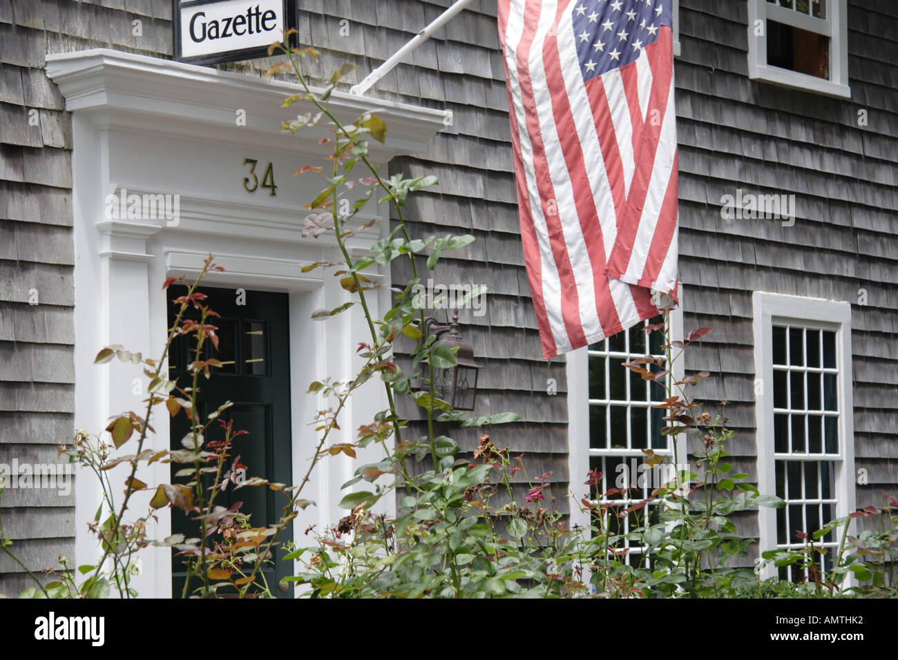 Edgartown Haus Martha es Vineyard Stockfoto