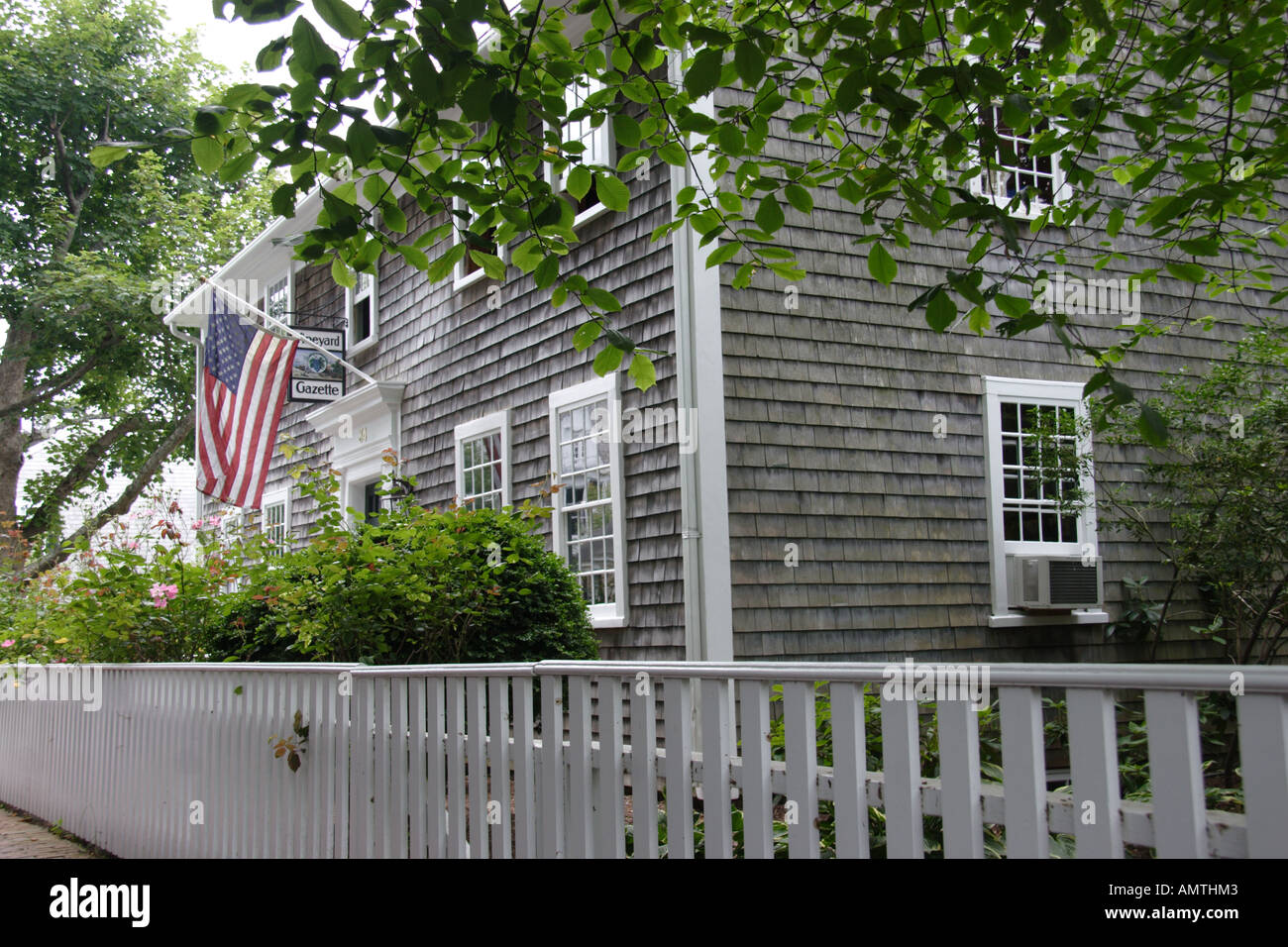 Edgartown Haus Martha es Vineyard Stockfoto