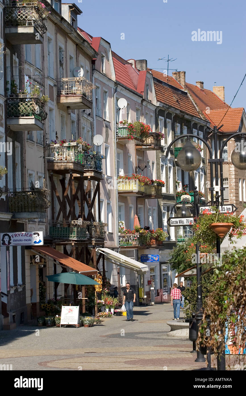Fußgängerzone, Slubice, Polen Stockfoto