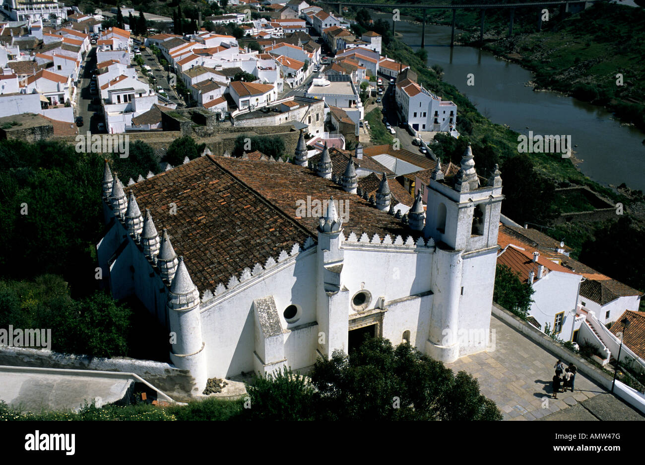 Die Igreja Matriz in Mértola, Südportugal war früher eine Moschee Stockfoto
