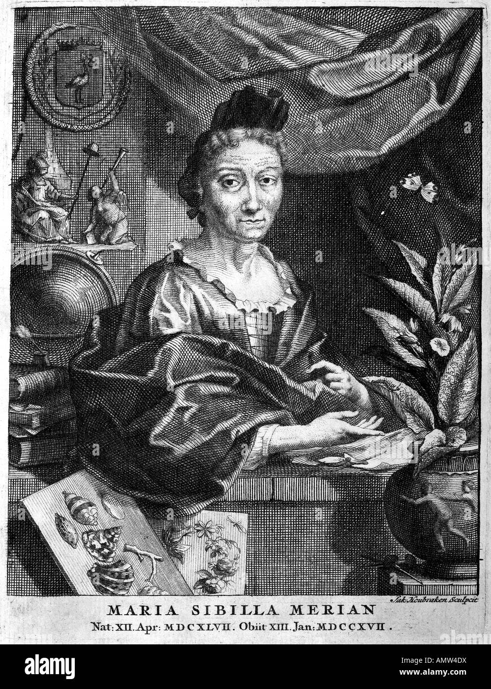 Anna Maria Sibylla Merian (1647-1717) Stockfoto