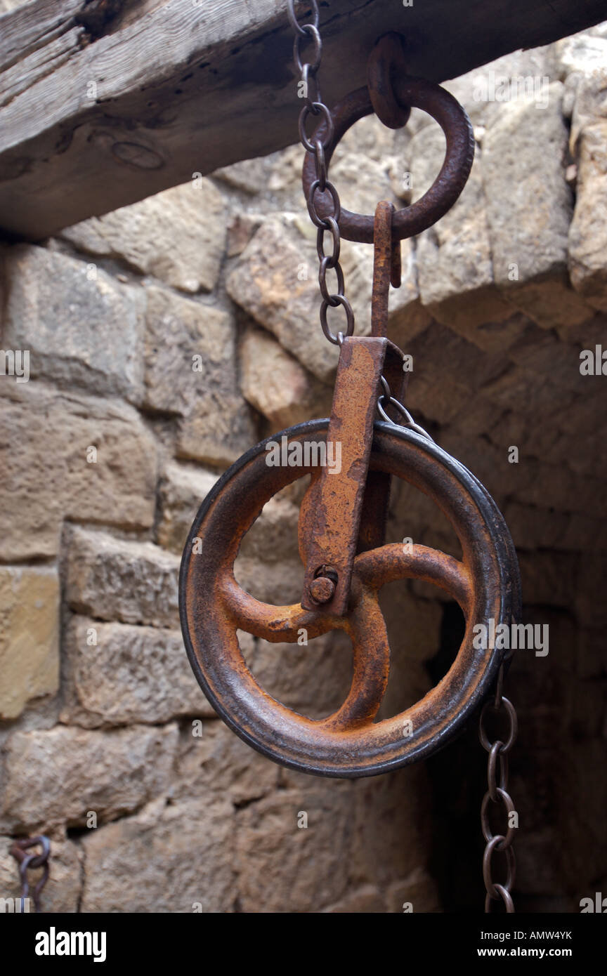 Castillo de Loarre, Huesca, Aragon, Spanien, Europa. Stockfoto