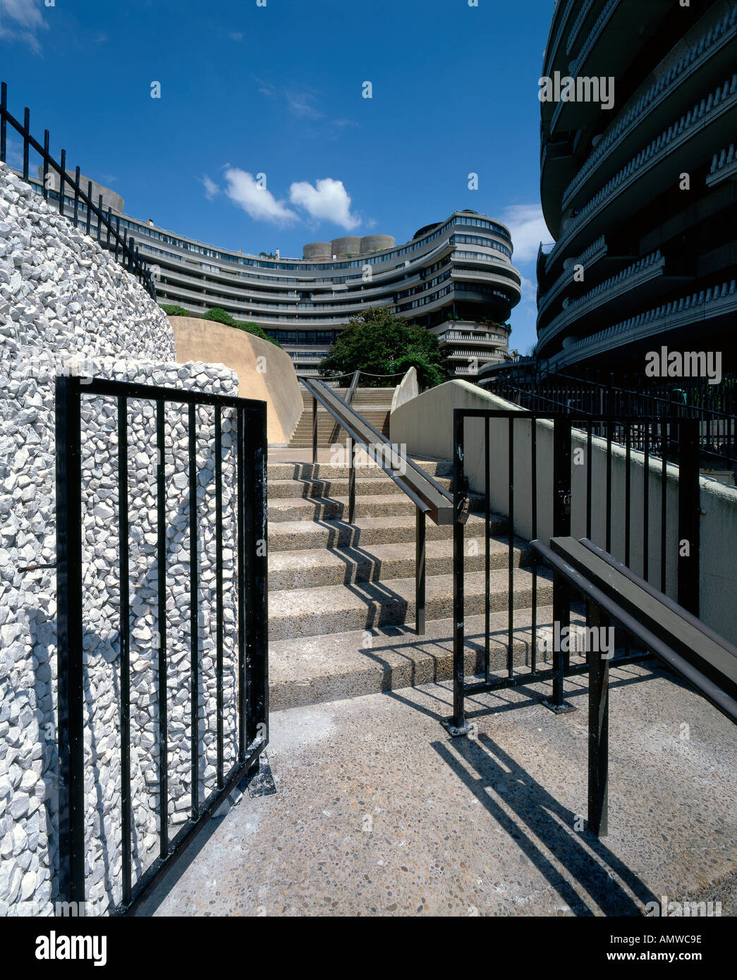 Watergate-Komplex, Washington D.C., 1960-1971. Gesamten Exterieur. Architekt: Luigi Moretti Stockfoto