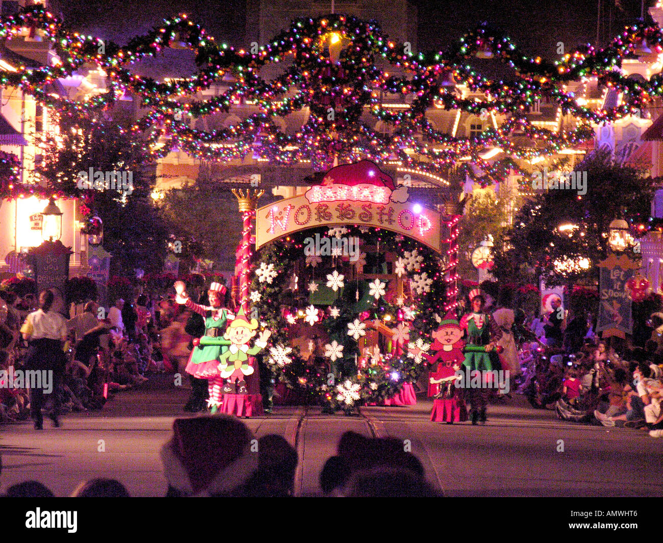 Weihnachten Xmas Walt Disney World in Orlando Florida Stockfotografie -  Alamy