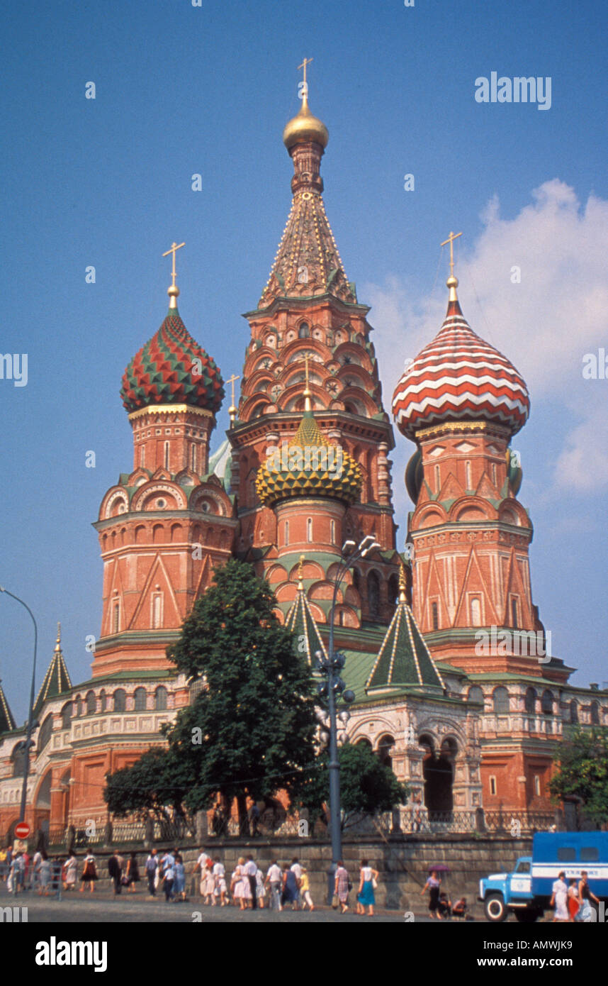Moskau Russland St Basils Kathedrale rotes Quadrat Stockfoto