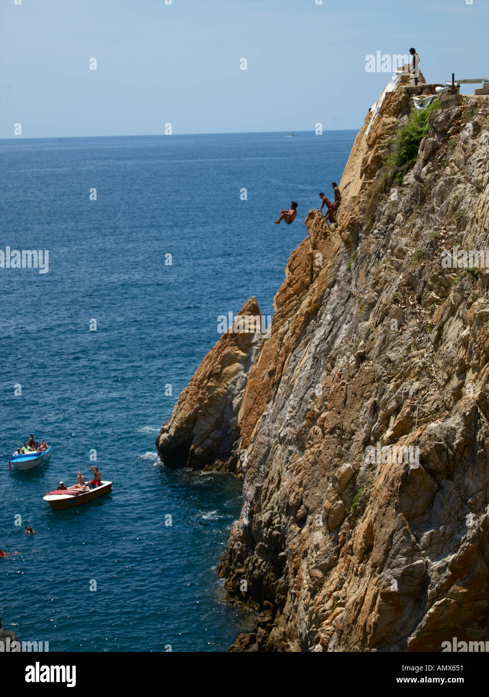 Acapulco, La Quebrada, Tauchen Stockfoto