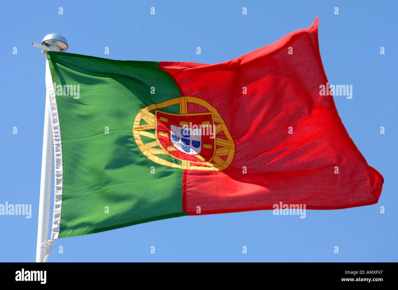 Portugal, Flagge von Portugal, portugiesische Flagge Stockfoto