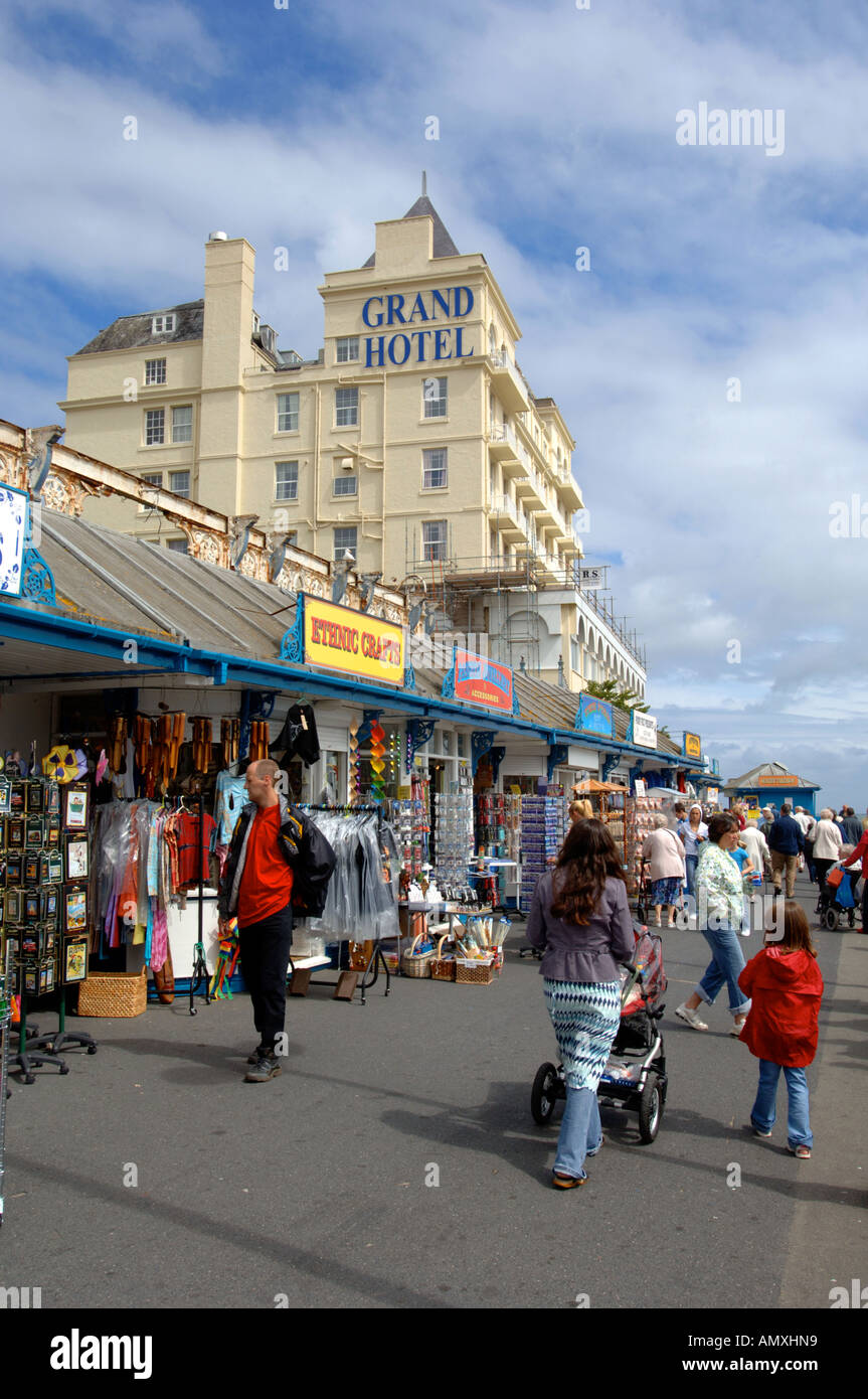 Llandudno, Llandudno Pier, Grand Hotel, Llandudno, Gwynedd, Nordwales UK Stockfoto