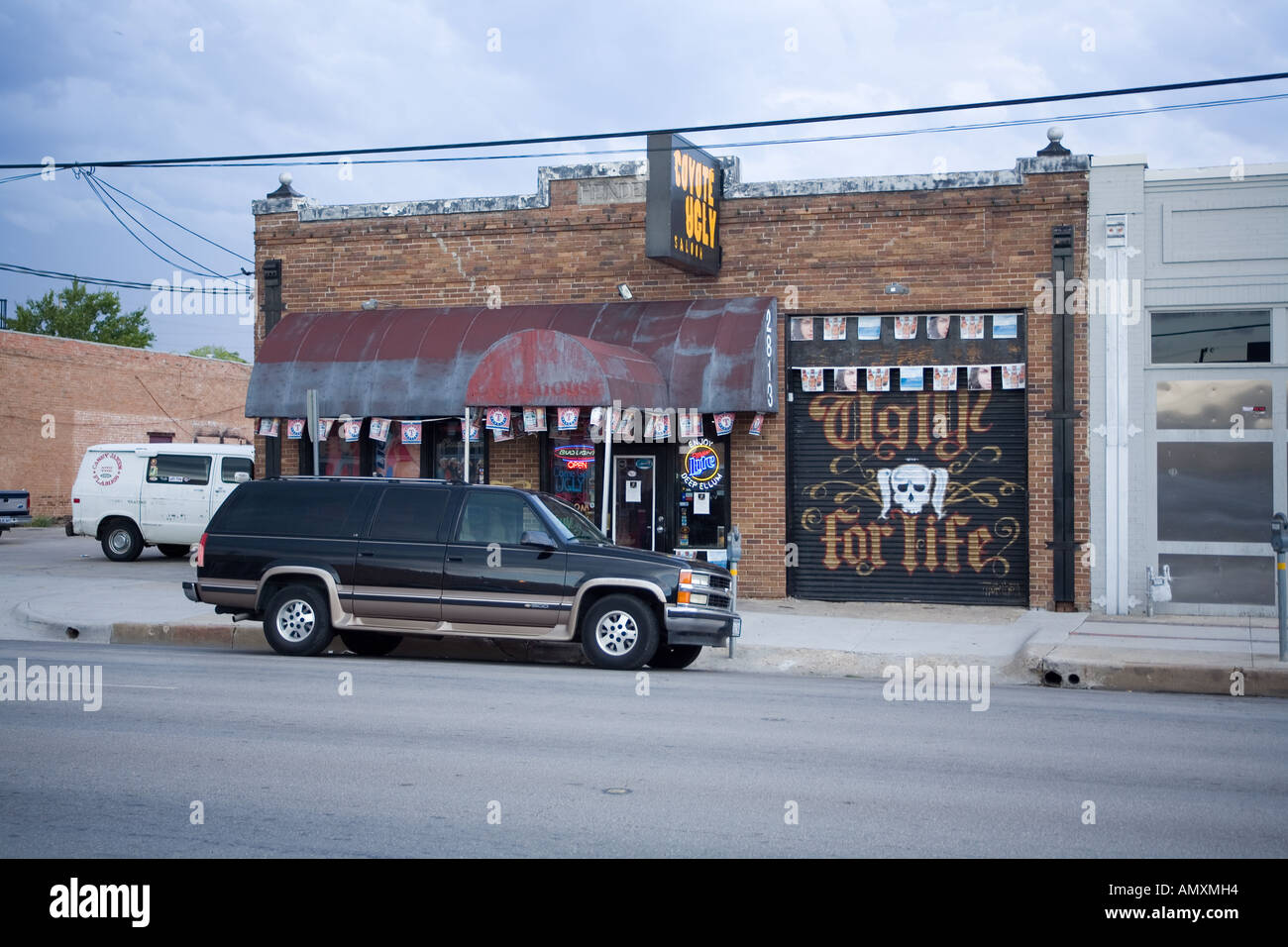 Coyote Ugly bar Deep Ellum, Dallas Texas, Vereinigte Staaten von Amerika. Stockfoto